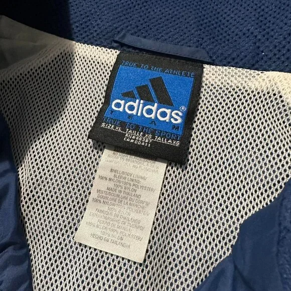 VINTAGE 90s ADIDAS Notre Dame Fighting Irish Windbreaker - XL - Picture 7 of 7